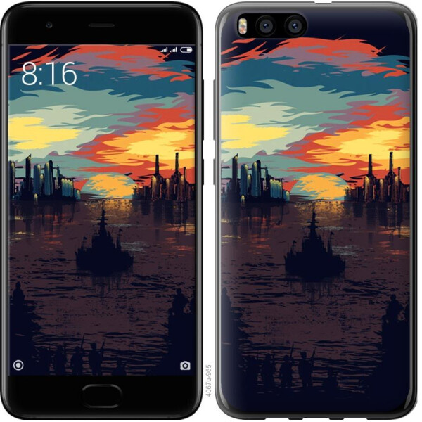 

Чехол на Xiaomi Mi Note 3 Череп-абстракция (04798)