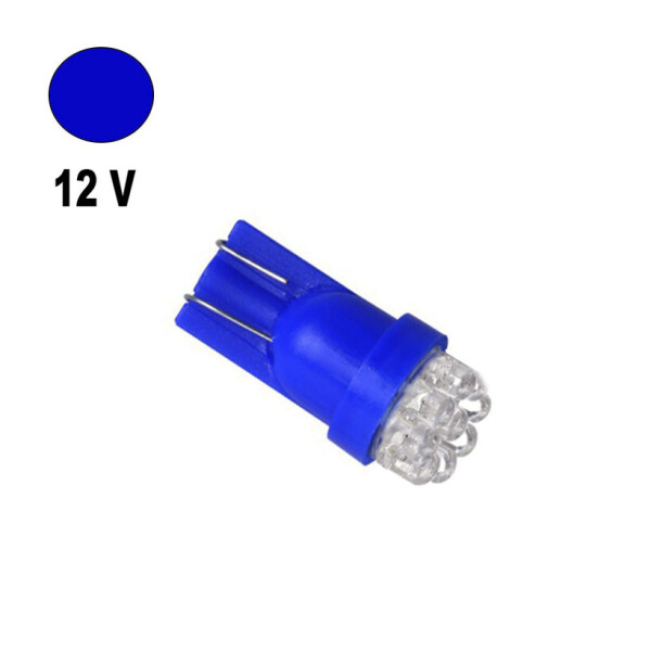 

Автолампа Terra T10 / W5W, цоколь W2.1x9.5d, LEDx7, синий, 12V