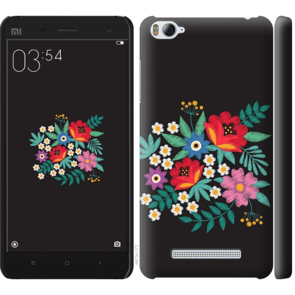 

Чехол на Xiaomi Mi4i Вышитые цветы (04798)