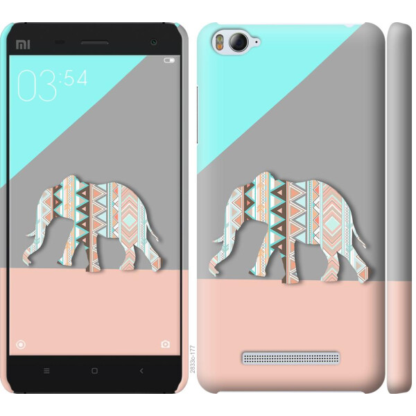 

Чехол на Xiaomi Mi4i Узорчатый слон (04798)