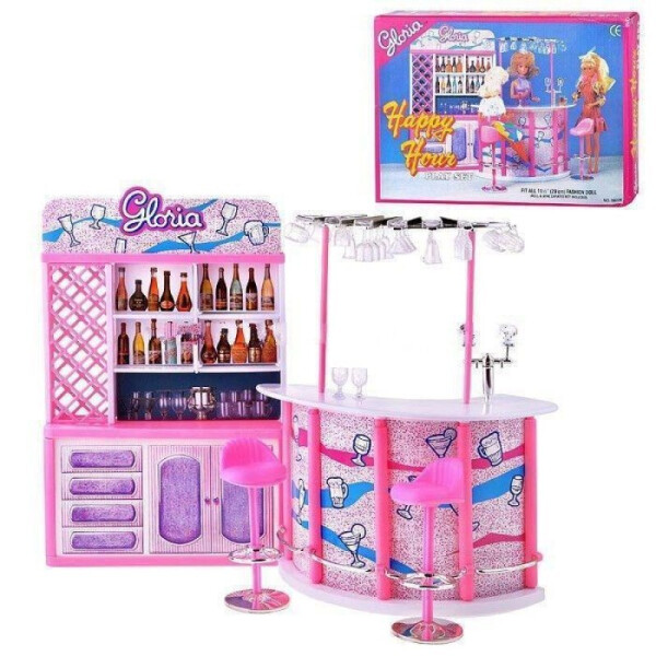 

Детский Игровой набор Бар Gloria | Набор барная стойка, стулья, посуда
