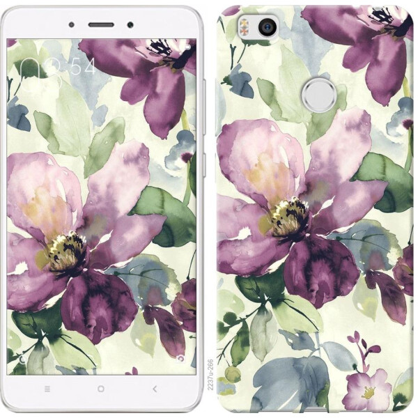 

Чехол на Xiaomi Mi4s Цветы акварелью (04798)