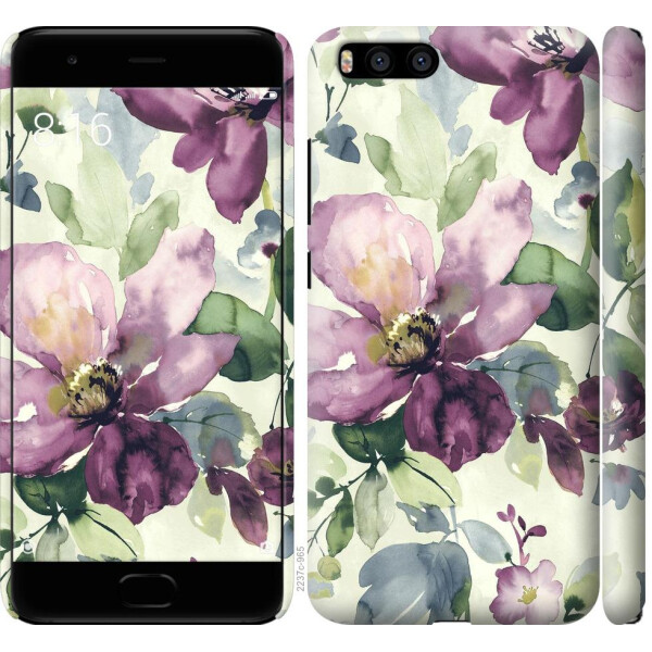 

Чехол на Xiaomi Mi6 Цветы акварелью (04798)