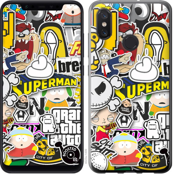 

Чехол на Xiaomi Mi8 Popular logos (04798)