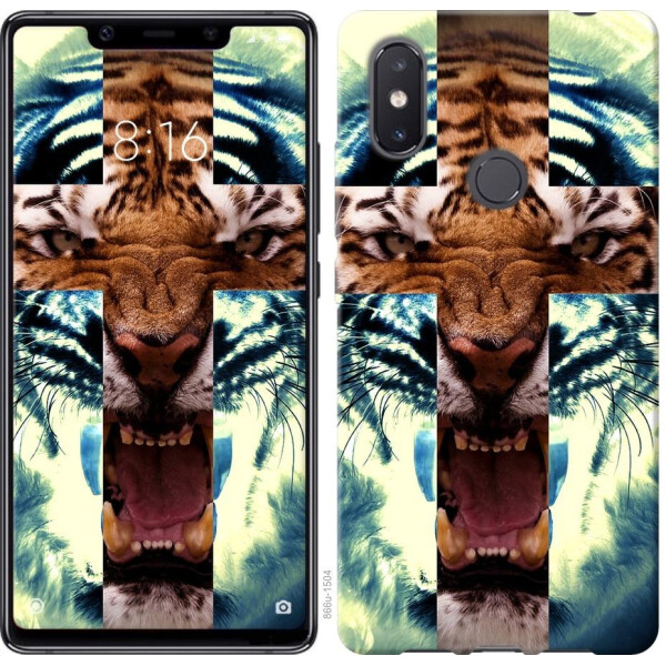 

Чехол на Xiaomi Mi8 SE Злой тигр (04798)