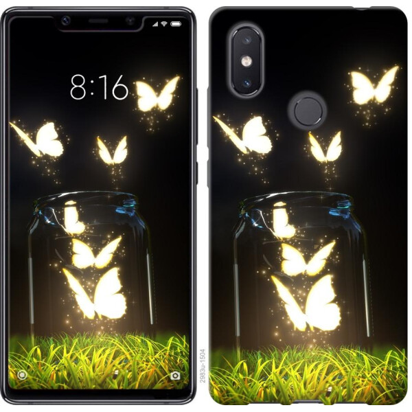 

Чехол на Xiaomi Mi8 SE Светящиеся бабочки (04798)
