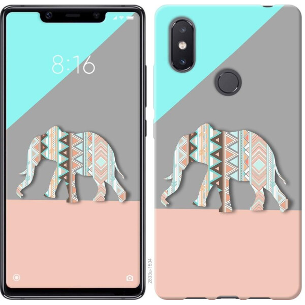 

Чехол на Xiaomi Mi8 SE Узорчатый слон (04798)