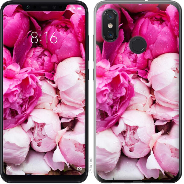 

Чехол на Xiaomi Mi8 Розовые пионы (04798)