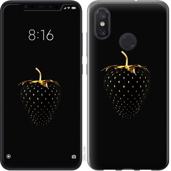 

Чехол на Xiaomi Mi8 Черная клубника (04798)