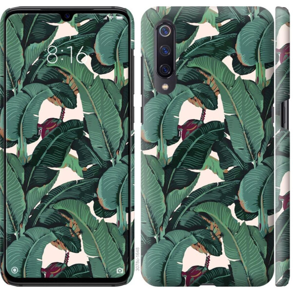 

Чехол на Xiaomi Mi9 Банановые листья (04798)