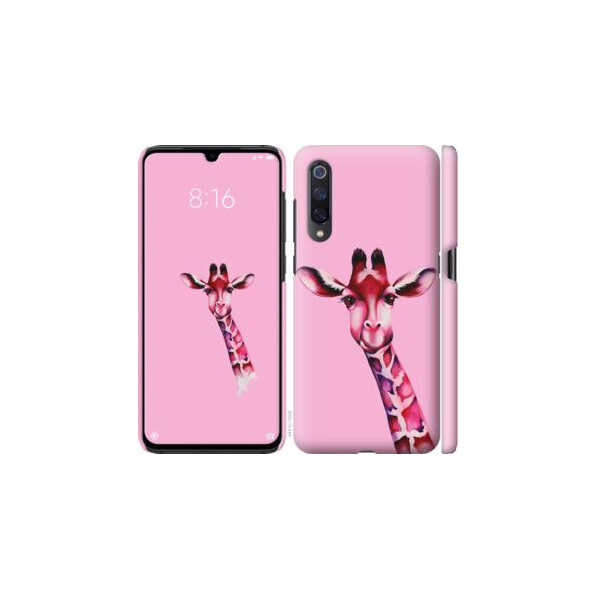 

Чехол на Xiaomi Mi9 Розовая жирафа (04798)
