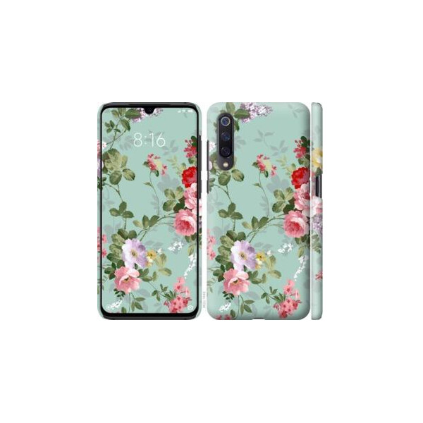 

Чехол на Xiaomi Mi9 Цветочные обои 2 (04798)