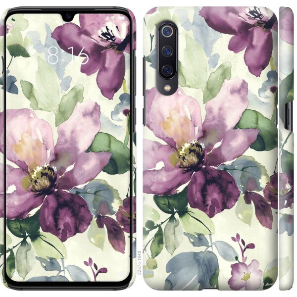 

Чехол на Xiaomi Mi9 Цветы акварелью (04798)