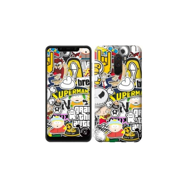 

Чехол на Xiaomi Pocophone F1 Popular logos (04798)