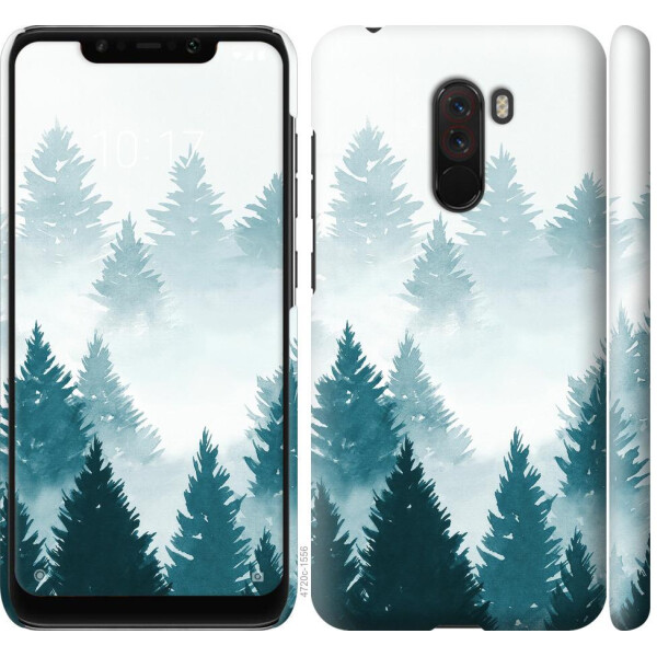 

Чехол на Xiaomi Poco F1 Акварельные Елки (04798)