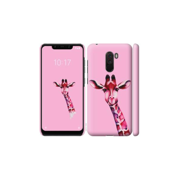 

Чехол на Xiaomi Poco F1 Розовая жирафа (04798)