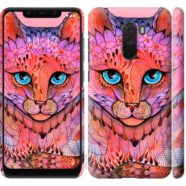 

Чехол на Xiaomi Poco F1 Узорчатая кошка (04798)