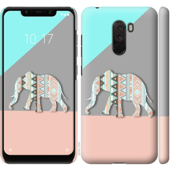 

Чехол на Xiaomi Poco F1 Узорчатый слон (04798)