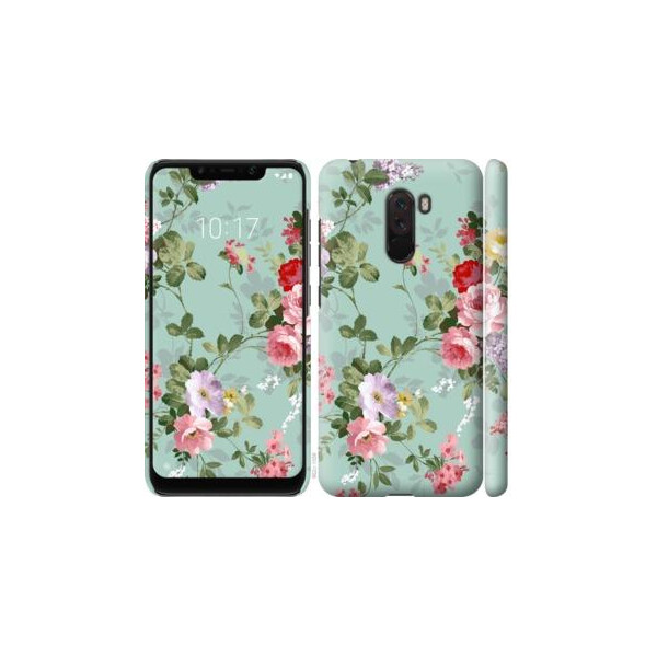 

Чехол на Xiaomi Poco F1 Цветочные обои 2 (04798)