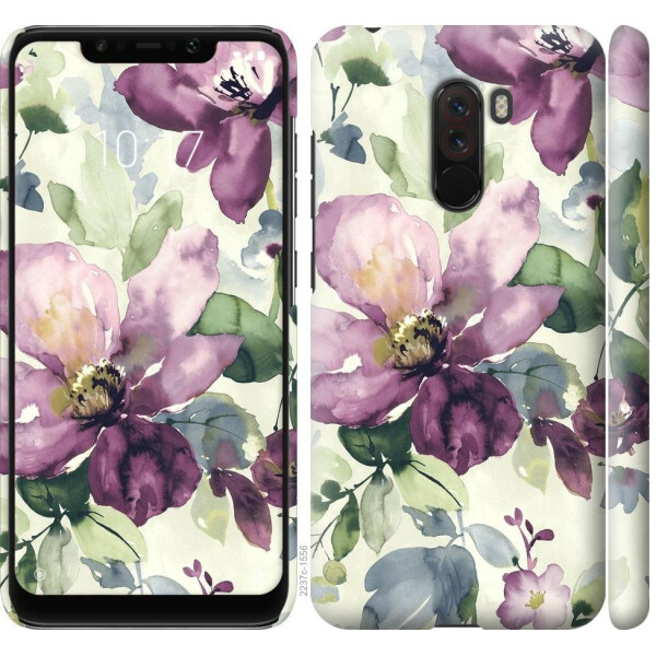 

Чехол на Xiaomi Poco F1 Цветы акварелью (04798)