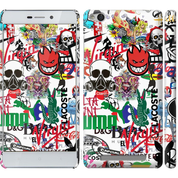 

Чехол на Xiaomi Redmi 3 Many different logos (04798)
