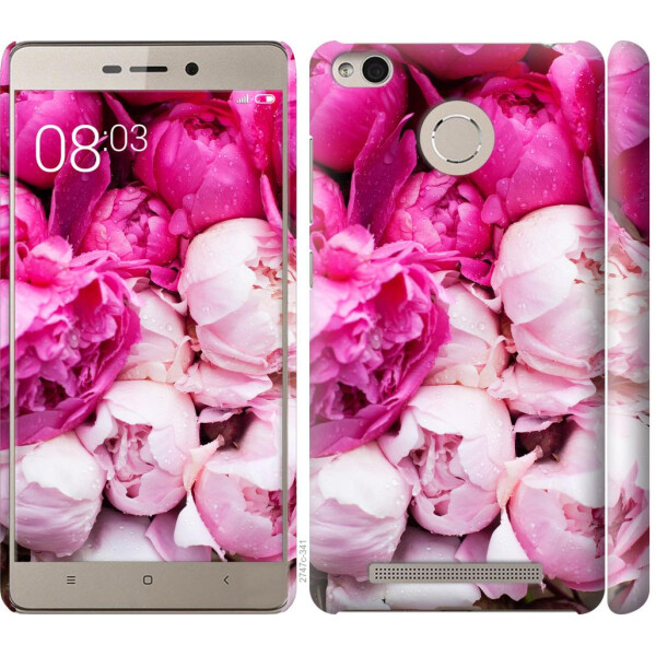 

Чехол на Xiaomi Redmi 3 Pro Розовые пионы (04798)