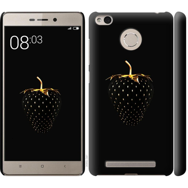 

Чехол на Xiaomi Redmi 3 Pro Черная клубника (04798)