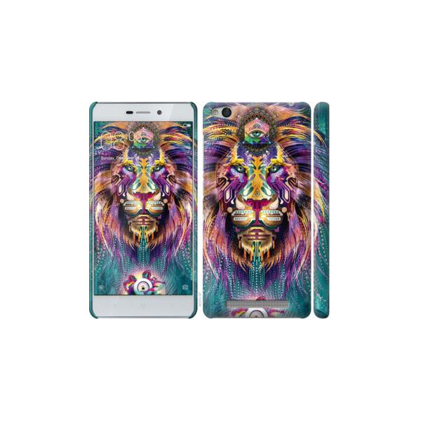 

Чехол на Xiaomi Redmi 3 Люминесцентный лев (04798)