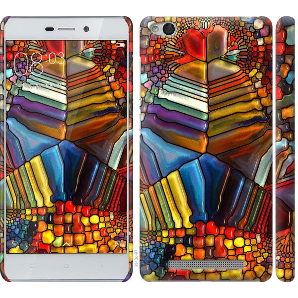 

Чехол на Xiaomi Redmi 3 Разноцветный витраж (04798)