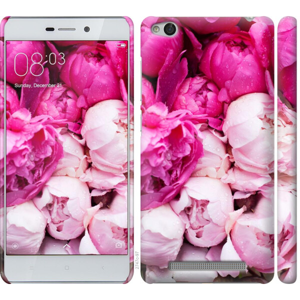 

Чехол на Xiaomi Redmi 3 Розовые пионы (04798)