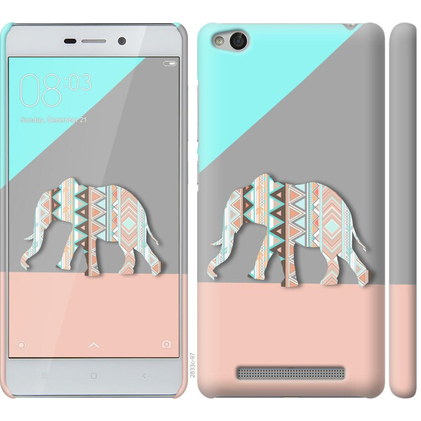 

Чехол на Xiaomi Redmi 3 Узорчатый слон (04798)