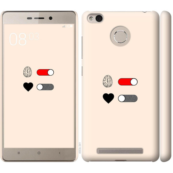 

Чехол на Xiaomi Redmi 3s Любовь и ум (04798)