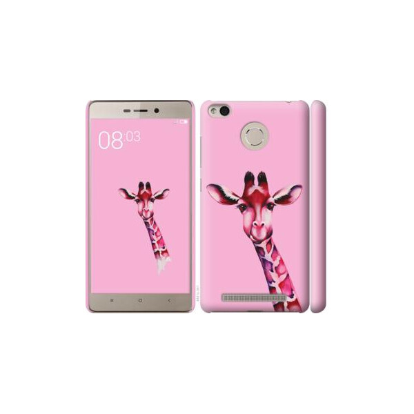 

Чехол на Xiaomi Redmi 3s Розовая жирафа (04798)