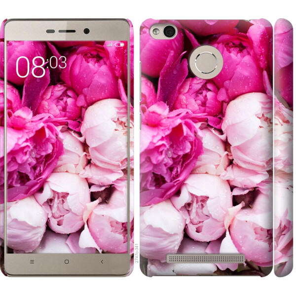 

Чехол на Xiaomi Redmi 3s Розовые пионы (04798)