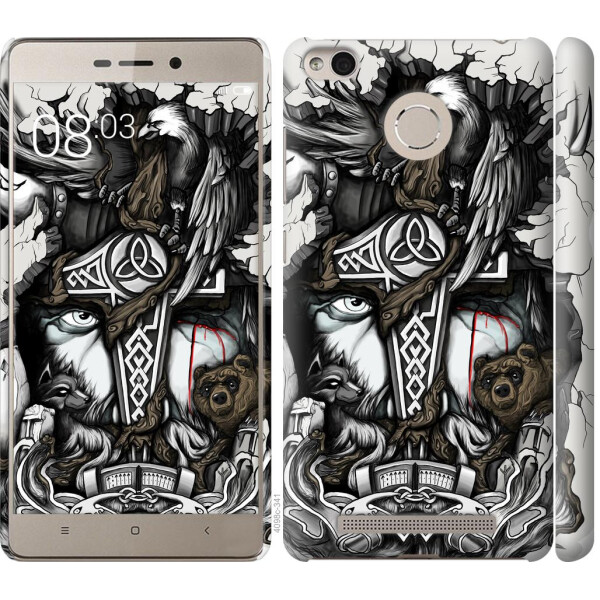 

Чехол на Xiaomi Redmi 3s Тату Викинг (04798)