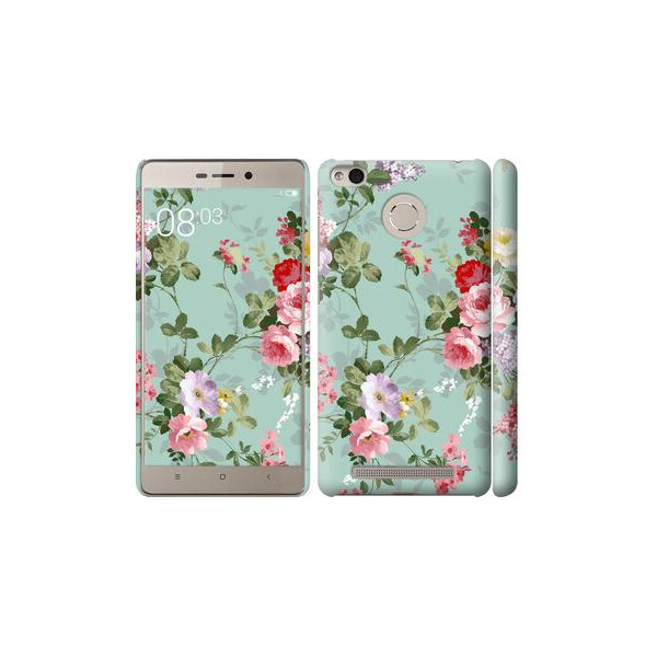 

Чехол на Xiaomi Redmi 3s Цветочные обои 2 (04798)