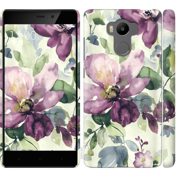 

Чехол на Xiaomi Redmi 4 Prime Цветы акварелью (04798)