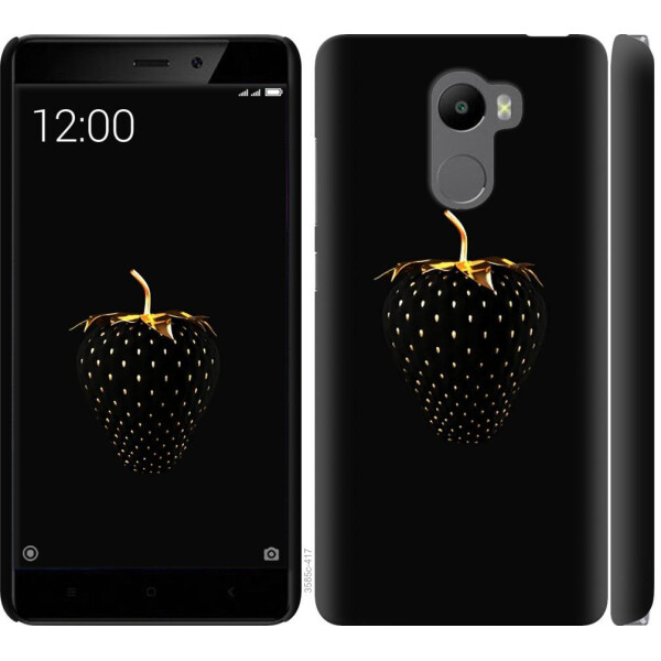 

Чехол на Xiaomi Redmi 4 Черная клубника (04798)