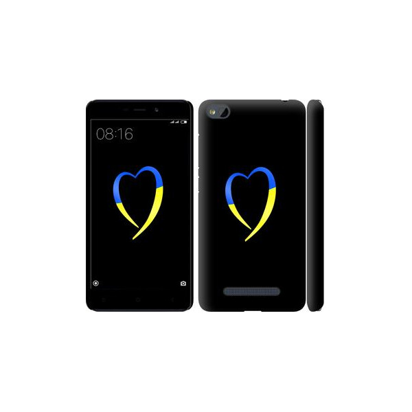 

Чехол на Xiaomi RedMi 4A Жёлто-голубое сердце (04798)