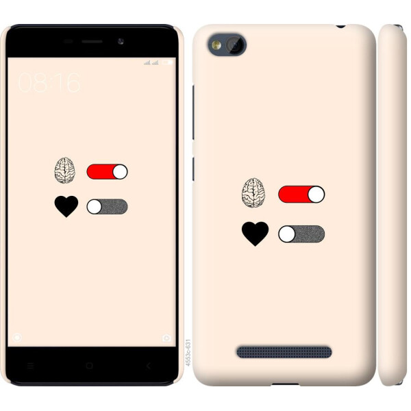 

Чехол на Xiaomi RedMi 4A Любовь и ум (04798)