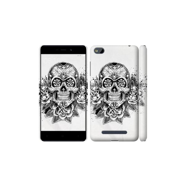 

Чехол на Xiaomi RedMi 4A Череп и розы (04798)