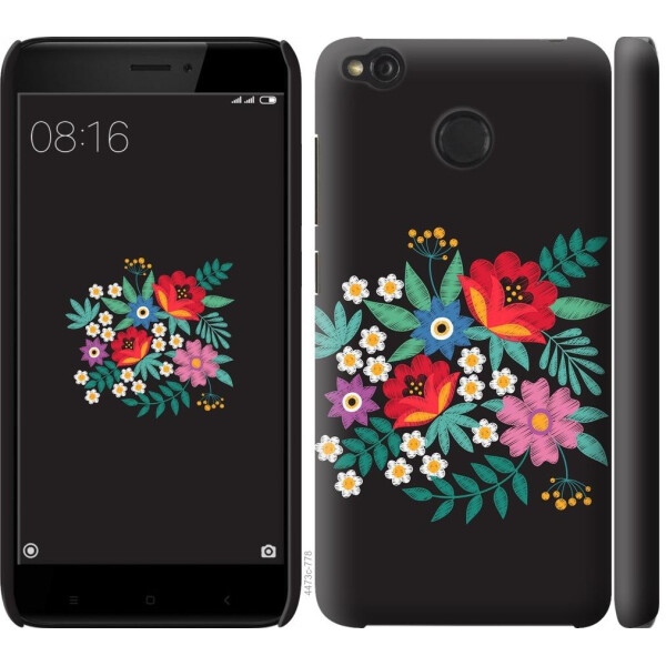 

Чехол на Xiaomi Redmi 4X Вышитые цветы (04798)