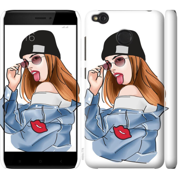 

Чехол на Xiaomi Redmi 4X Девушка v3 (04798)