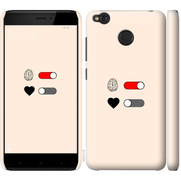 

Чехол на Xiaomi Redmi 4X Любовь и ум (04798)
