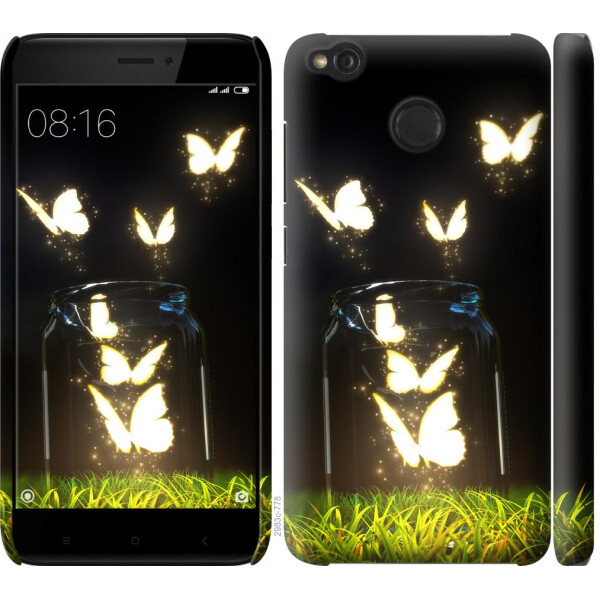 

Чехол на Xiaomi Redmi 4X Светящиеся бабочки (04798)