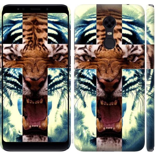 

Чехол на Xiaomi Redmi 5 Plus Злой тигр (04798)