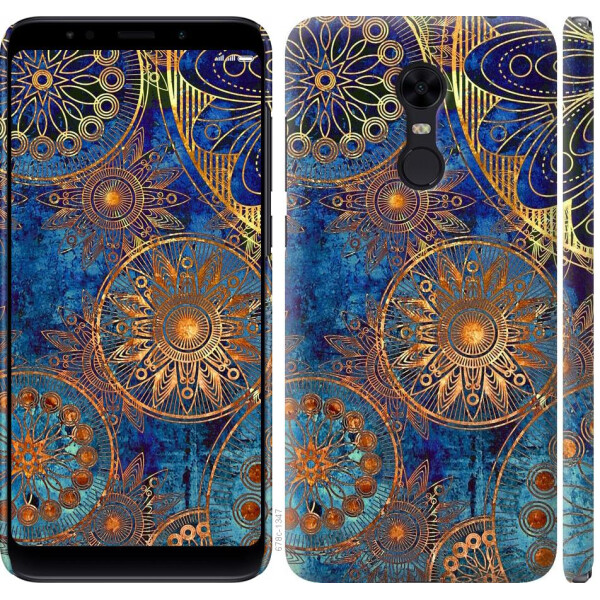 

Чехол на Xiaomi Redmi 5 Plus Золотой узор (04798)