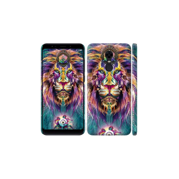 

Чехол на Xiaomi Redmi 5 Plus Люминесцентный лев (04798)