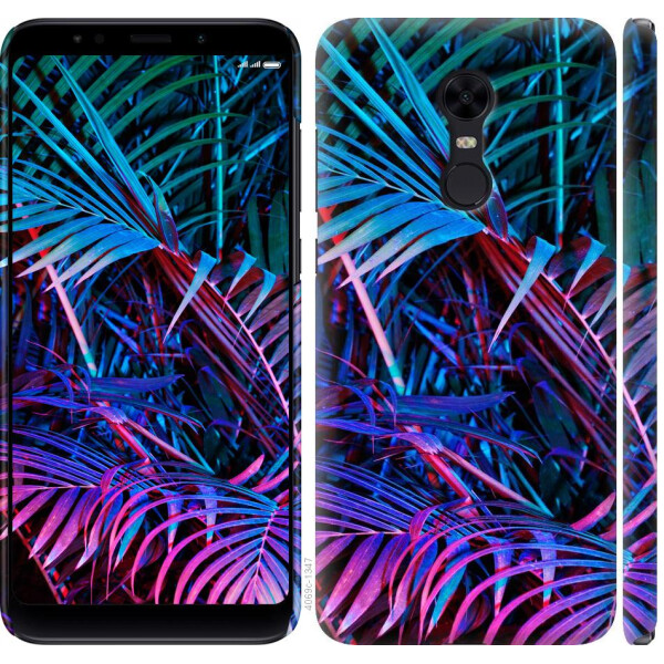 

Чехол на Xiaomi Redmi 5 Plus Папоротник под ультрафиолетом (04798)