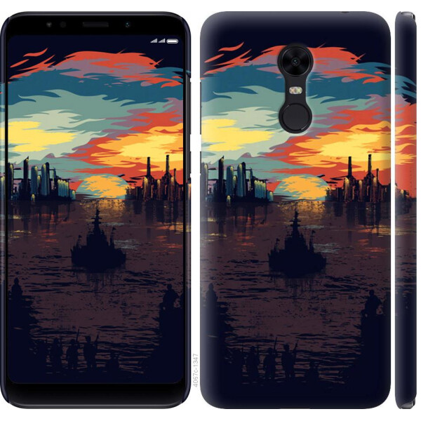 

Чехол на Xiaomi Redmi 5 Plus Череп-абстракция (04798)